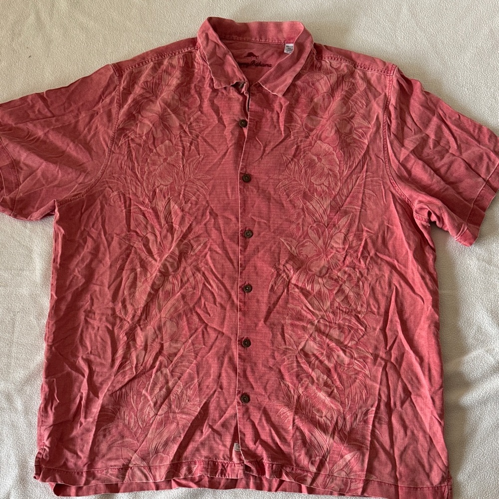 Tommy Bahama Red Men's Shirt